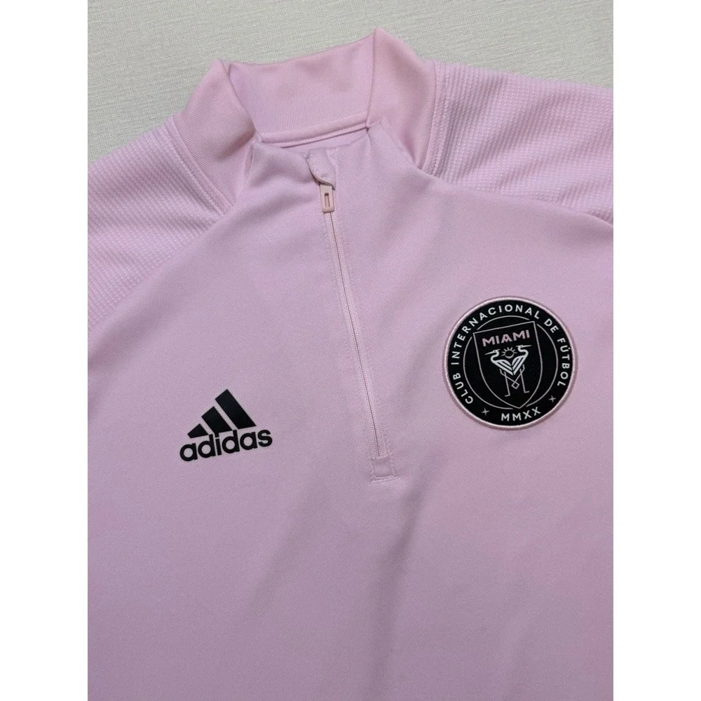 Adidas Men's Inter Miami CF Soccer Football Zip 1/4 Hoodie 2019-20 Medium